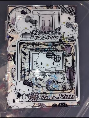 New! Hello Kitty Chanel Clear Glitter Acrylic A5 Shaker Notebooks